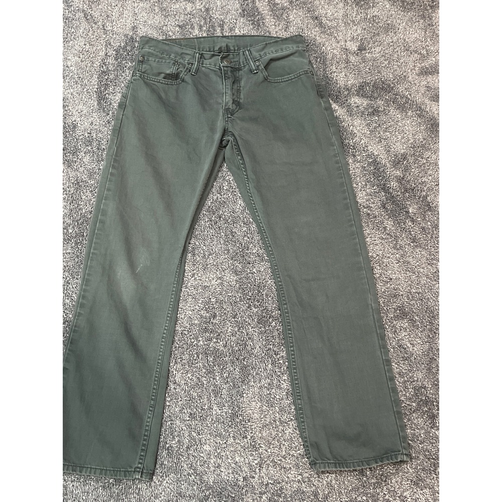 Men's Straight Fit Pants in Olive Green